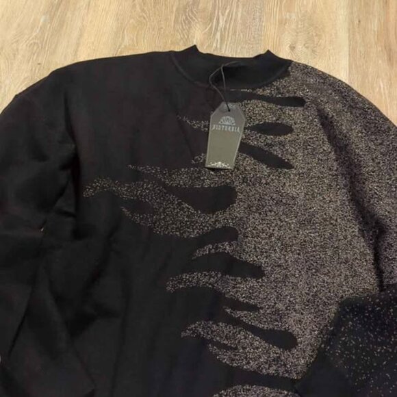 Disturbia Kenna flame lurex knit jumper size large new - Picture 3 of 6